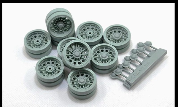 B35128 T-54 Опорные катки спицованные, 20шт