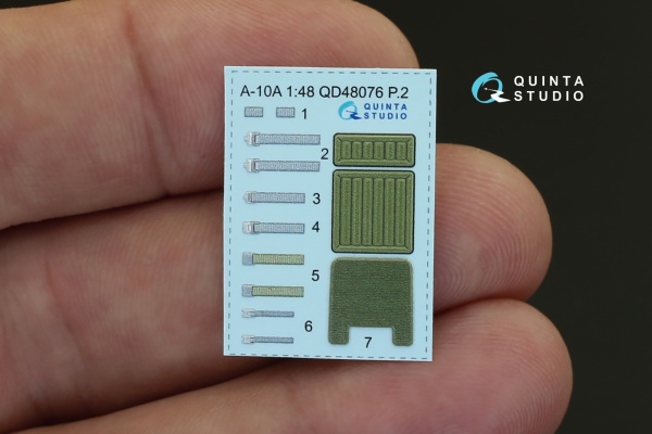 QD48076 3D Декаль интерьера кабины A-10A (для модели Italeri)