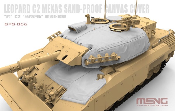 SPS-066 1/35 Canadian Main Battle Tank Leopard C2 MEXAS Sand-Proof Canvas Cover (RESIN) 