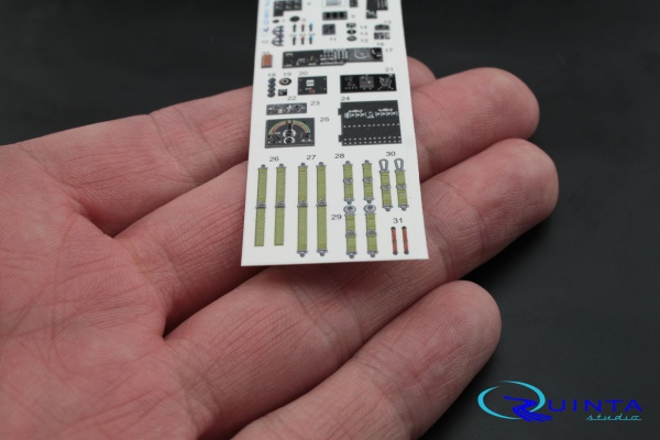 QD48011 1/48 3D Декаль интерьера кабины Пе-2  (для модели Звезда)