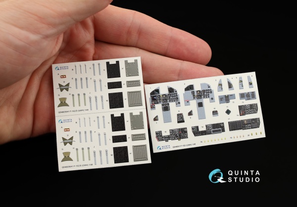 QD48041 1/48 3D Декаль интерьера кабины F-15D (для модели GWH)