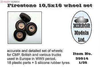 MM35014 1/35 Wheel Set for CMP and British Trucks Firestone 10.5x16