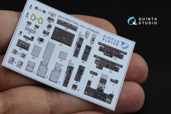 QD48227 1/48 3D Декаль интерьера кабины OV-10A (для модели ICM)