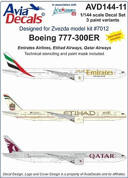 144-11 Деколь AVD Боинг 777-300 Ближний Восток 1.144