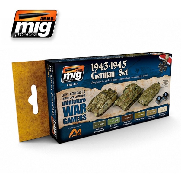 AMIG7117 Wargame 1943-1945 German Set (Набор: 902,904,905,002,003,015) AMIG7117 Wargame 1943-1945 German Set (Набор: 902,904,905,002,003,015)