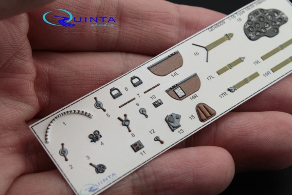 QD48009 1/48 3D Декаль интерьера кабины И-16 тип 18/24 (для любых моделей)