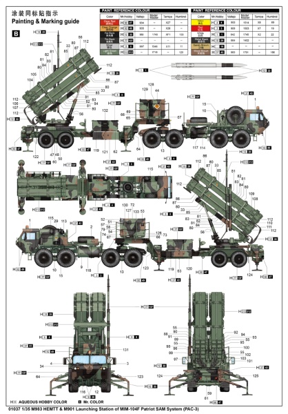 Т01037 M983 HEMTT & M901 Launching Station of MIM-104F Patriot SAM System (PAC-3)