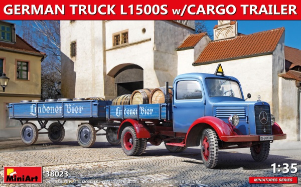 MA38023 L1500S 1,5-т.  немецкий грузовик с грузовым прицепом