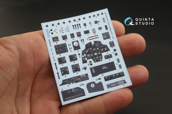 QD32063 3D Декаль интерьера кабины Bf 110C/D (Dragon)