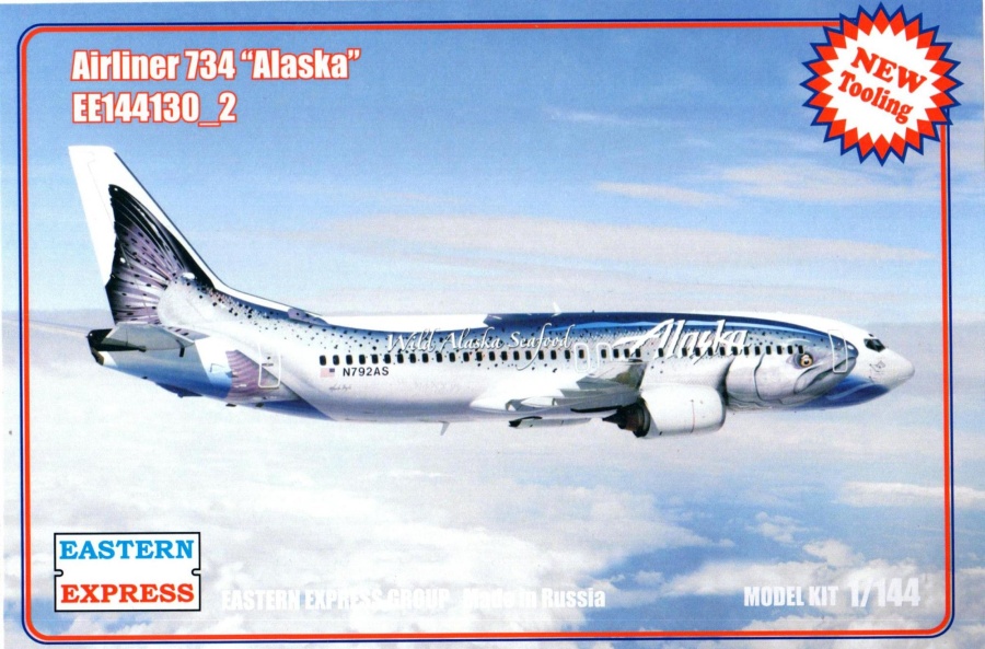 EE144130_2 Авиалайнер 737-400  Alaska   Рыба