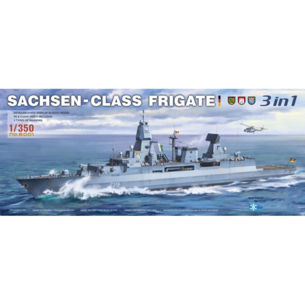 ТА6001 1/350 SACHSEN-CLASS FRIGATE 3 IN 1