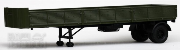 Н857 МАЗ-93801/2 полуприцеп зеленый Н857 МАЗ-93801/2 полуприцеп зеленый