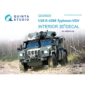 QD35023 1/35 3D Декаль интерьера кабины для семейства К-4386 Тайфун-ВДВ (для модели MENG)