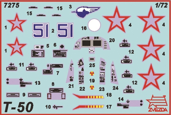 7275 Самолёт пятого поколения Су-50 (Т-50)
