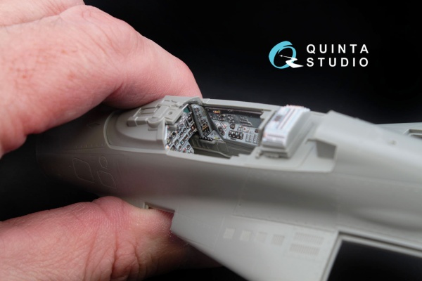 QD48008 3D Декаль интерьера кабины МиГ-29 (9-12)  (для модели GWH)