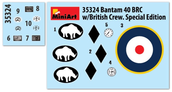 MA35324 1/35 Британский джип BANTAM 40 BRC с экипажем. Специальное издание