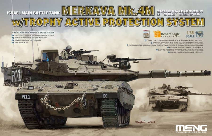 TS-036 1/35 Israel Main Battle Tank Merkava Mk.4m W/Trophy Active