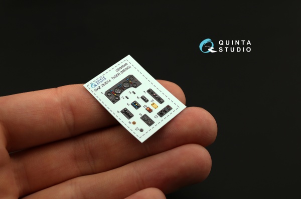 QD35009 1/35 3D Декаль интерьера кабины для семейства ГАЗ Тигр (для модели Meng)