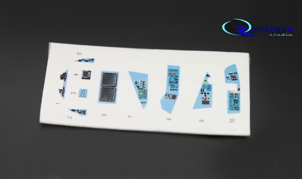 QD72004b 1/72 3D Декаль интерьера кабины Су-57 (для модели Звезда 7319) (голубые панели)