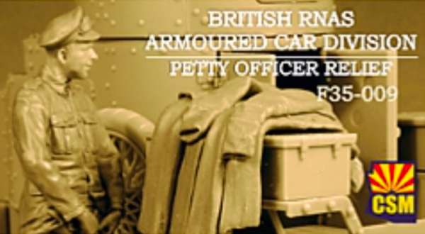 F35-009 British RNAS Armoured Car Division Petty Officer Relief
