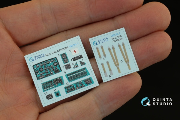 QD48084 3D Декаль интерьера кабины М-И-2 (для модели Aeroplast)