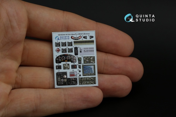 QD35044 1/35 3D Декаль интерьера кабины M1224 MaxxPro MRAP (Bronco