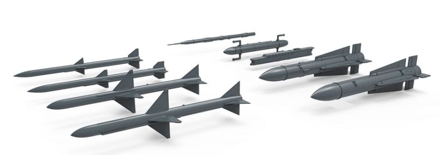 SPS-044 1/48 U.S. Long/Medium-Range Air-to-Air Missiles (