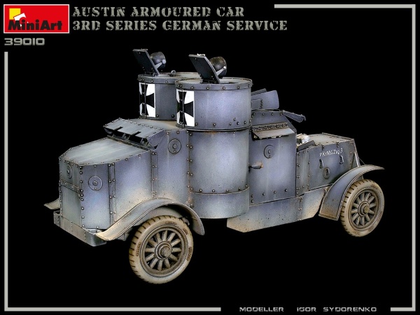 MA39010 Бронеавтомобиль AUSTIN 3 серии с интерьером. Германия, Австро-Венгрия, Финляндия.
