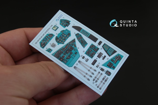 QD48155 1/48 3D Декаль интерьера кабины Ми-24П (для модели Звезда)