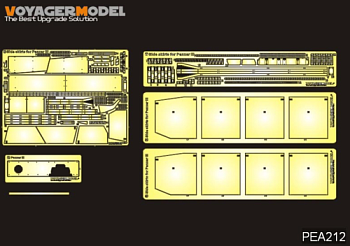 PEA212 1/35 WWII German Pz.Kpfw.III Ausf.M/N Additional Armour Pattern 2 (For DRAGON)