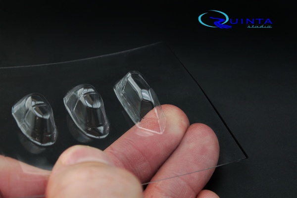 QC48009 1/48 Набор остекления И-16 (все одноместные модификации) (для любых моделей), 3 шт