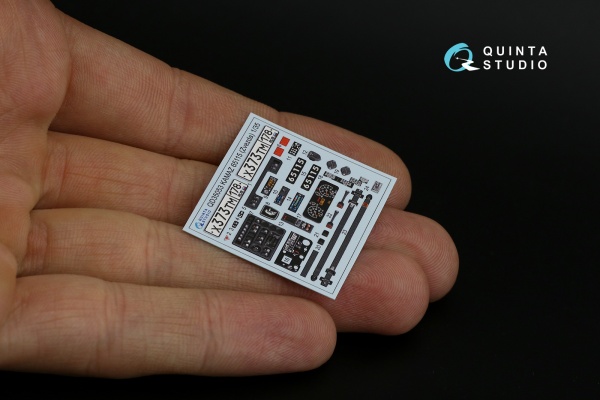 QD35053 1/35 3D Декаль интерьера кабины КАМАЗ 65115 Самосвал (Звезда)