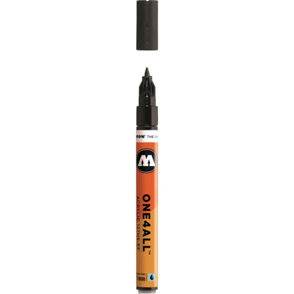 127212 Маркер MOLOTOW 127HS ONE4ALL #180 Черный 2мм 127212 Маркер MOLOTOW 127HS ONE4ALL #180 Черный 2мм