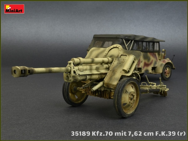 MA35189 1/35 Армейский автомобиль Kfz.70 с пушкой 7,62 cm F.K. 39 ( r )