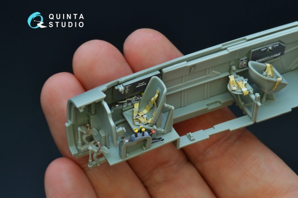 QD48192 1/48 3D Декаль интерьера кабины Bf 110C/D (для модели Cyber-hobby)