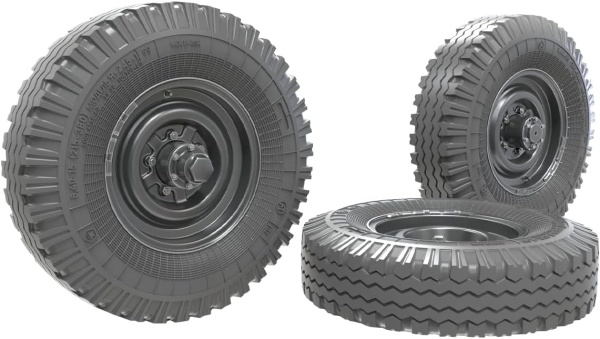 B35235 Уаз-3909 "Буханка" Набор колес под нагрузкой (+ запаска)