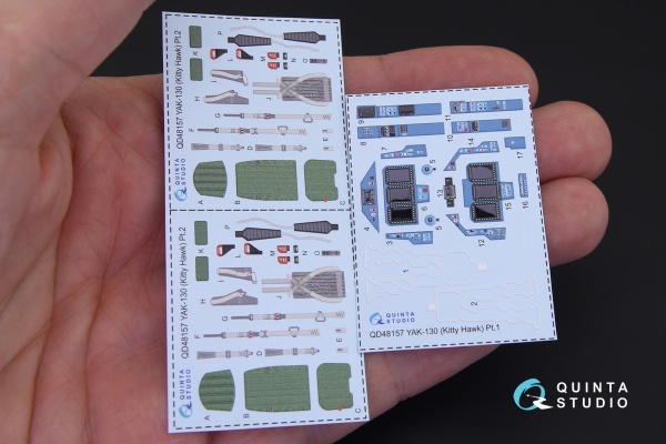 QD48157 1/48 3D Декаль интерьера кабины Як-130 (для модели KittyHawk)