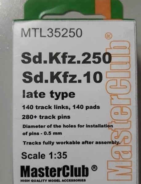 MTL-35250 Tracks for Sd.Kfz 250