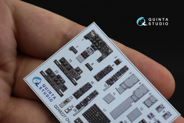 QD48227 1/48 3D Декаль интерьера кабины OV-10A (для модели ICM)