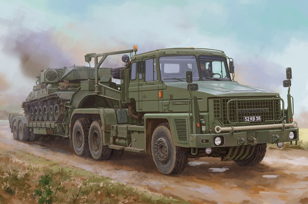 85527 1/35 Танковый транспортер Scammell Commander with 62 tonne Crane Fruehauf semi-trailer