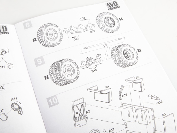 1429AVD Сборная модель Автоцистерна АЦ-8 (200) 