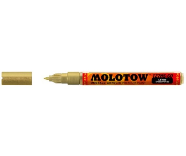 127506 Маркер MOLOTOW ONE4ALL 127HS-CO METALLIC #228 Золото 1,5 мм 127506 Маркер MOLOTOW ONE4ALL 127HS-CO METALLIC #228 Золото 1,5 мм