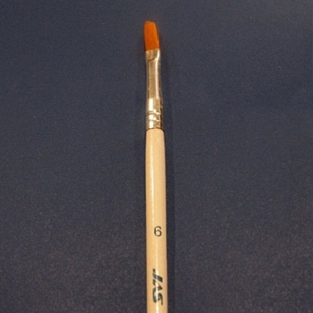 3626 Кисть из синтетического волоса, плоская № 6