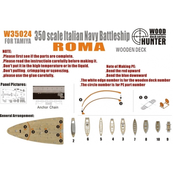 W 35024	1/350 WWII Italian Battleship Roma