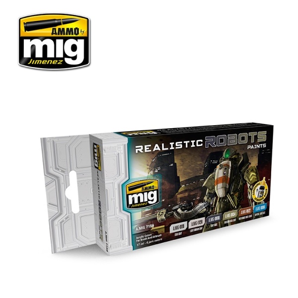 AMIG7156 REALISTIC ROBOTS COLOR SET AMIG7156 REALISTIC ROBOTS COLOR SET
