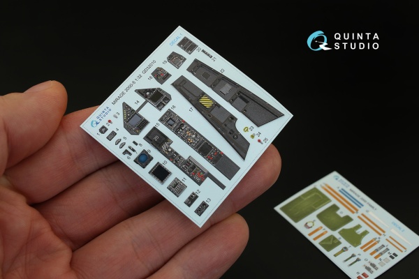 QD32010 1/32 3D Декаль интерьера кабины Mirage 2000-5 (для модели Kitty Hawk)