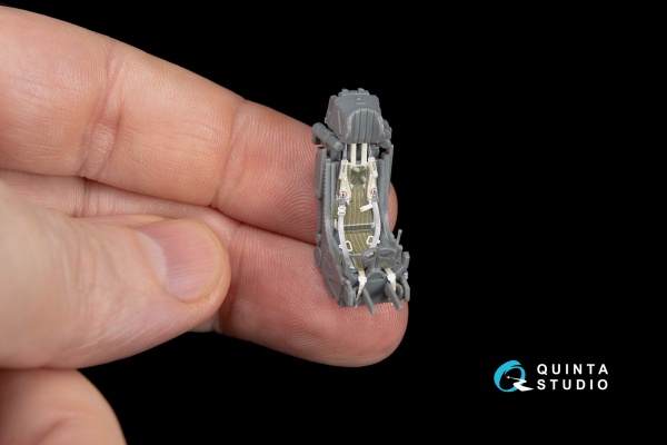 QD48062 1/48 3D Декаль интерьера кабины Су-27УБ (для модели GWH)