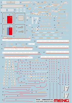 SPS-080 1/700 PLA Navy Shandong Marking Decals (For PS-006)