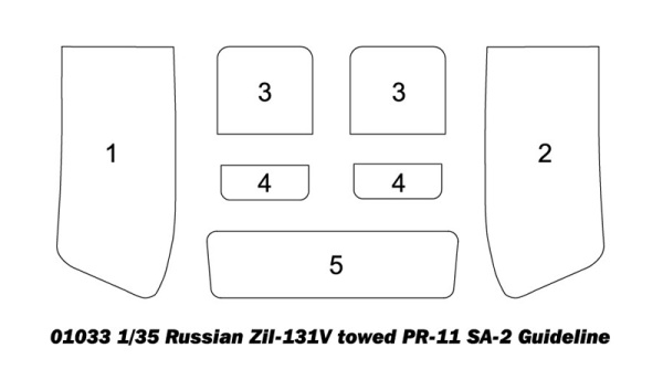 Т01033 ZIL-131V towed PR-11 SA-2 Guide