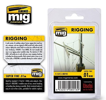 AMIG8016 RIGGING - SUPER FINE 0,01 MM AMIG8016 RIGGING - SUPER FINE 0,01 MM